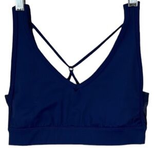 Wear It To Heart Criss Cross Back Athletic Bra Top Size S